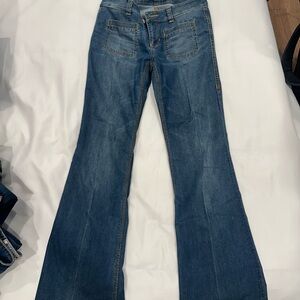 CAbi Flare & Wide Leg Blue Jeans